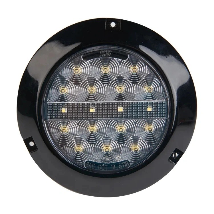 Emark Dot Approved 4 Inch New Design Round Super Bright White Beam Tractor Truck And Heavy Duty Car Led Reverse Light -
