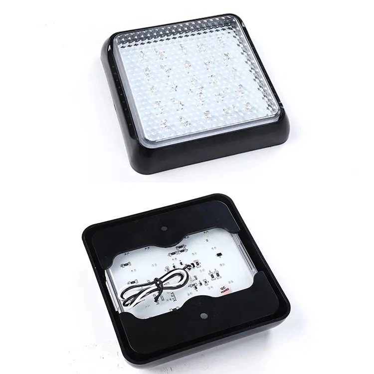 Rectangle LED 12/24V tail Light truck trailer stop rear reverse auto turn signal Indicator lamp back up led lights