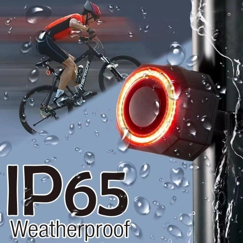 Multifunction Waterproof Chargeable Bicycle Intelligent Taillight Anti-theft Alarm Brake Warning Light