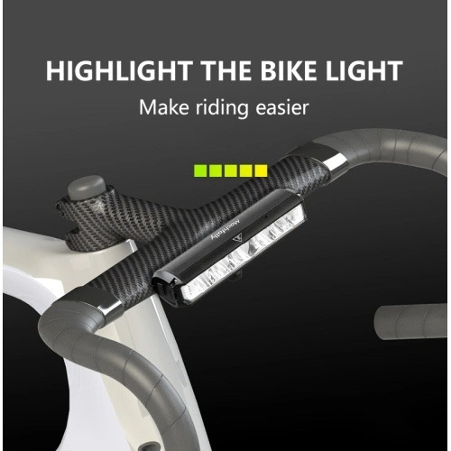 Waterproof Bike Headlight Aluminum USB Rechargeable Bicycle Light